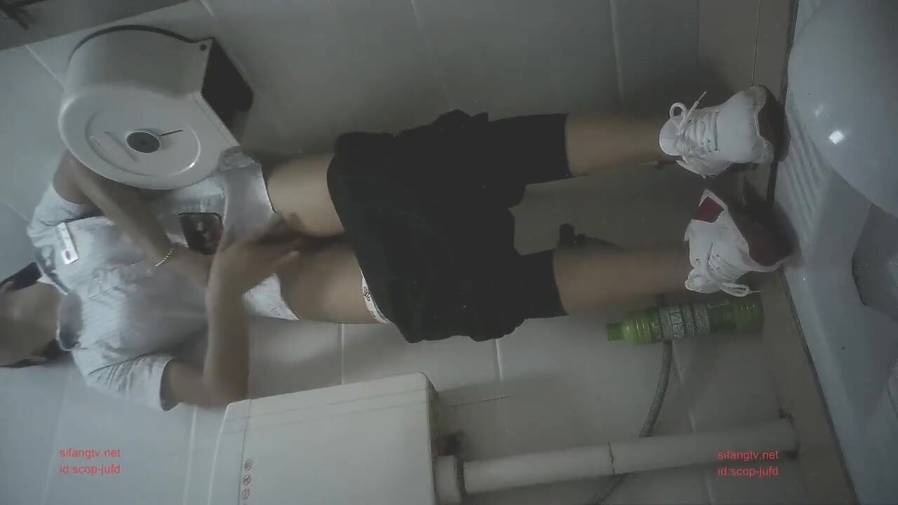 Sex girl Masturbating in the toilet image