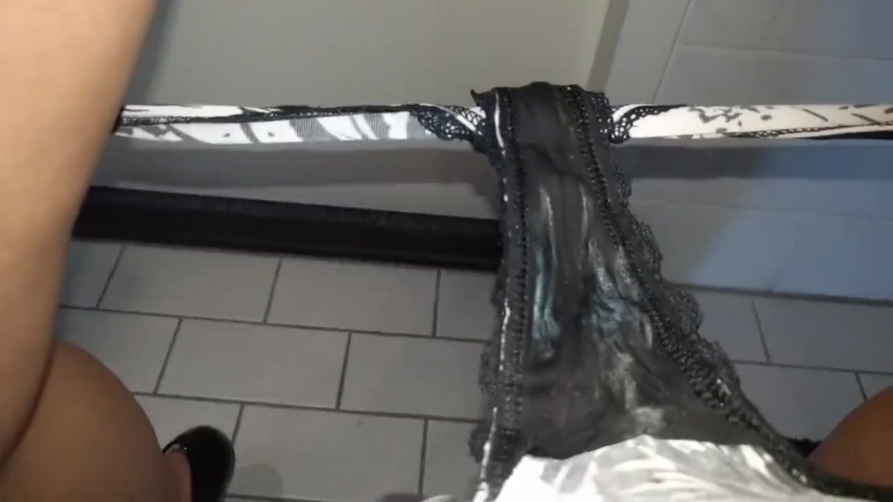 Wife shows dirty panty