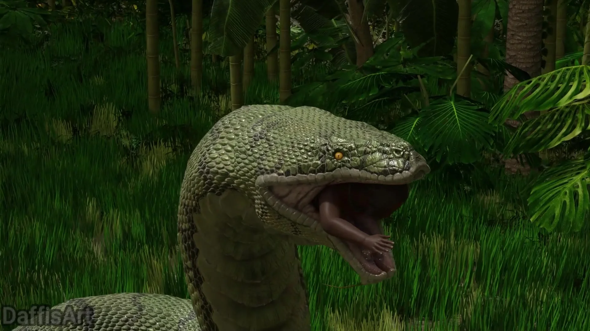 Giant snake vore*daffisart - ThisVid.com