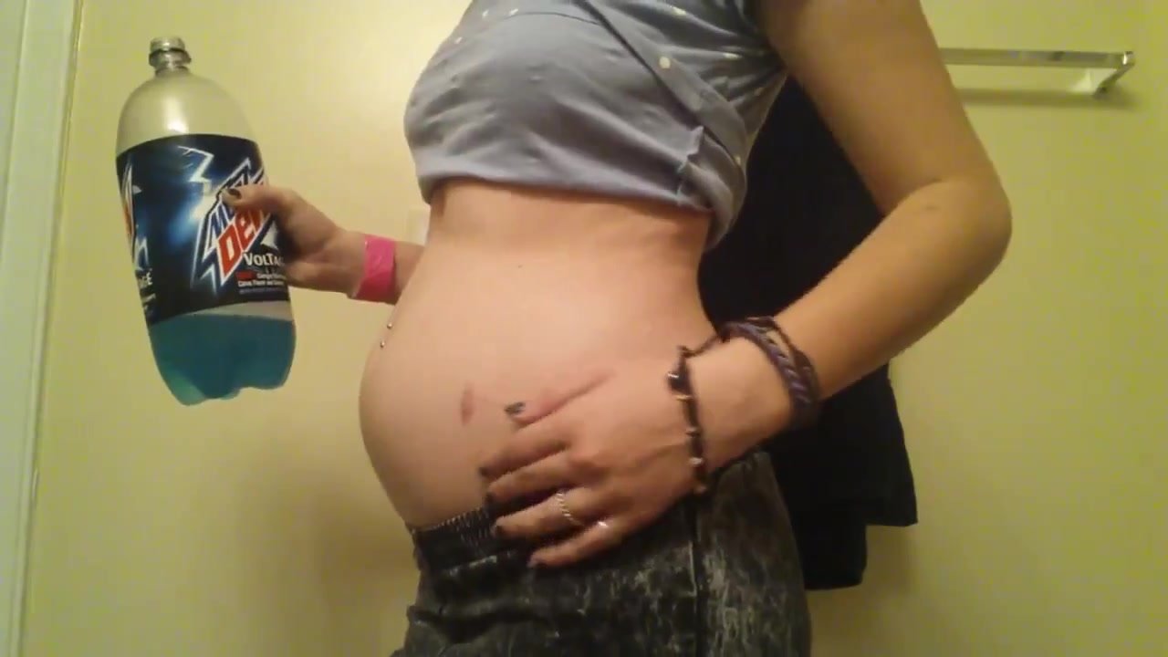 huge chugging my little belly