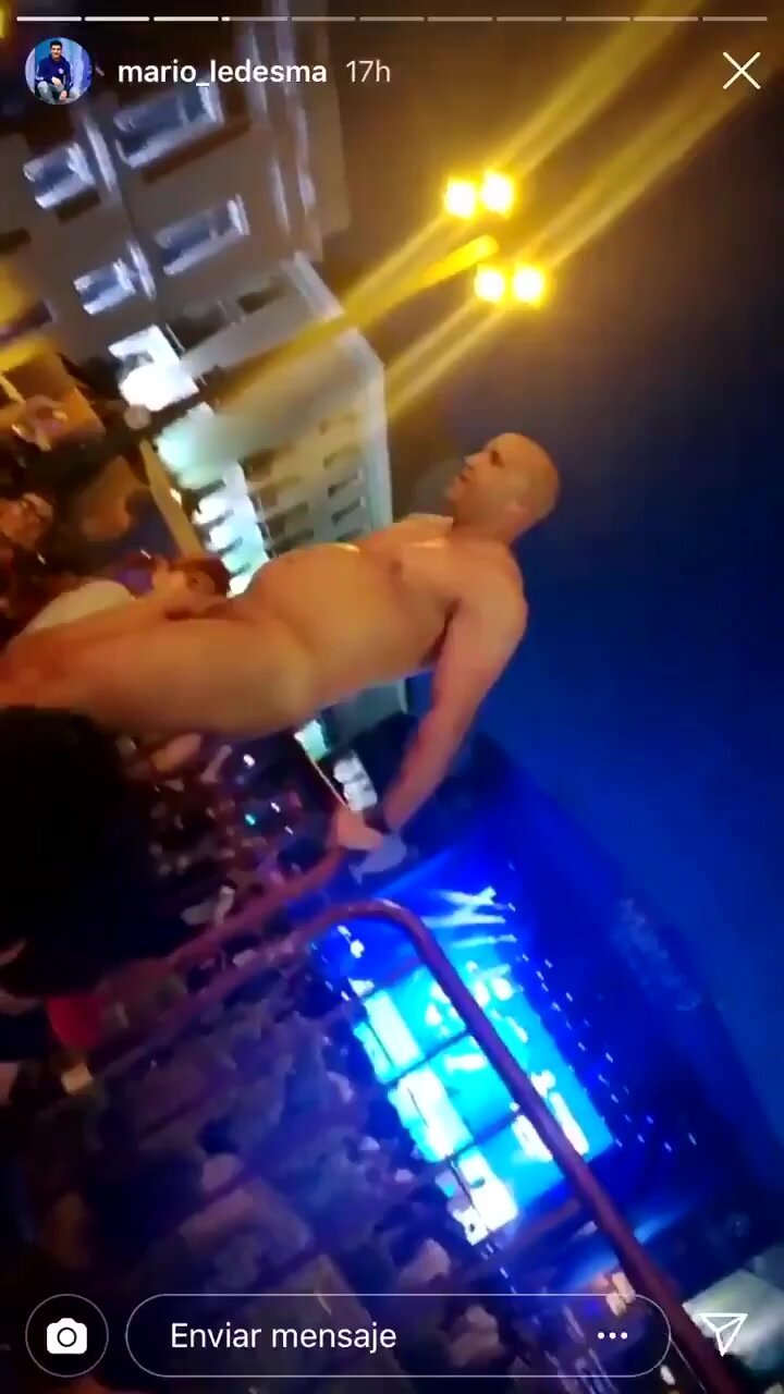 Jerking off getting hard in front of crowd