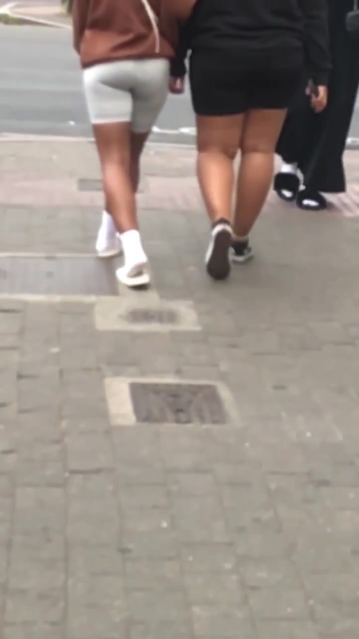 Sexy ebony asses walking