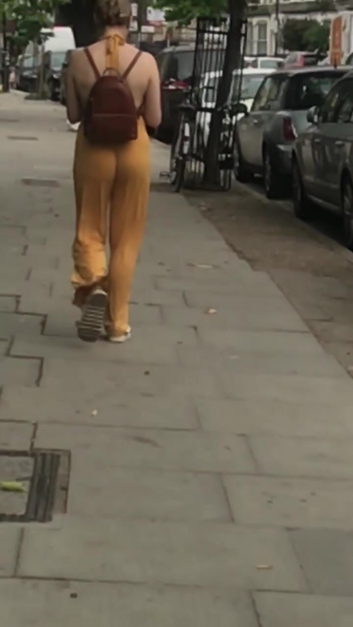 Blonde pawg yellow pants