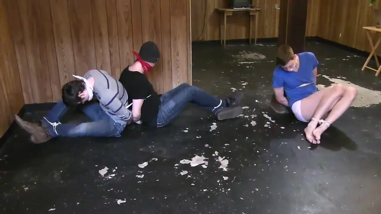 Bondage J: 3 men tied up - ThisVid.com