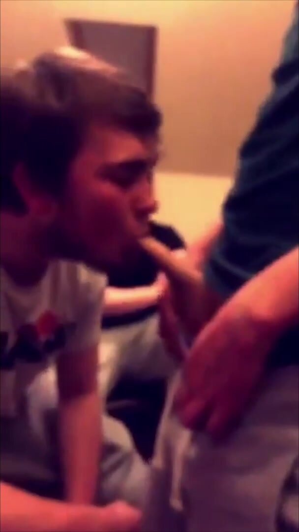 Straight guy loses bet and sucks friend
