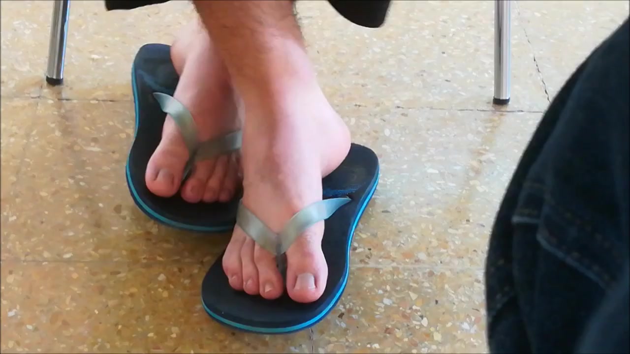 Boy Feet in Flip Flops - video 2