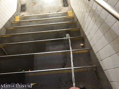Public Subway Stairwell Piss