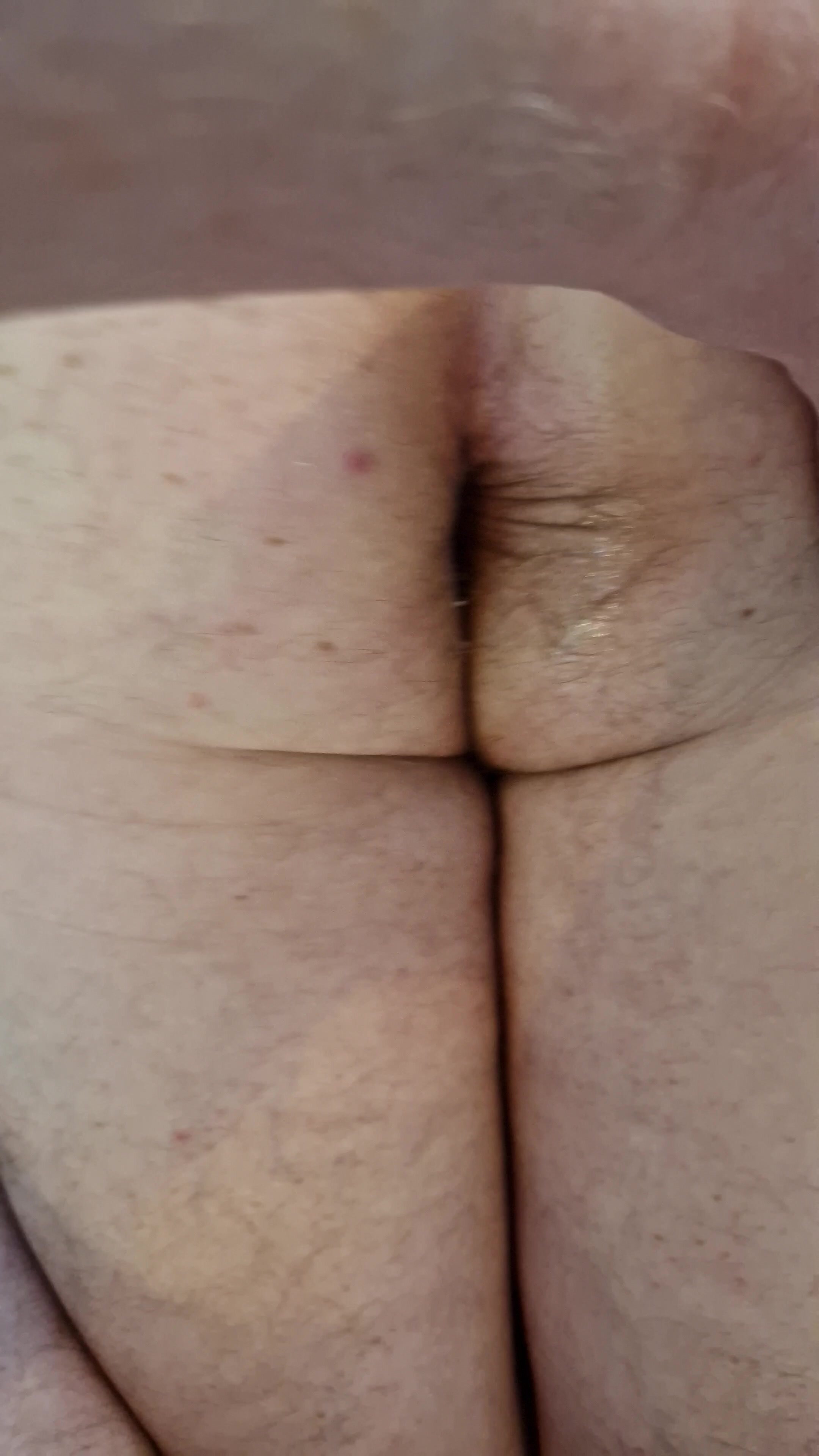 Playing with grandads freshly seeded ass [118]