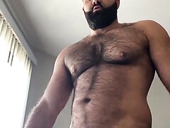 Hairy Alpha Top Jerks Off