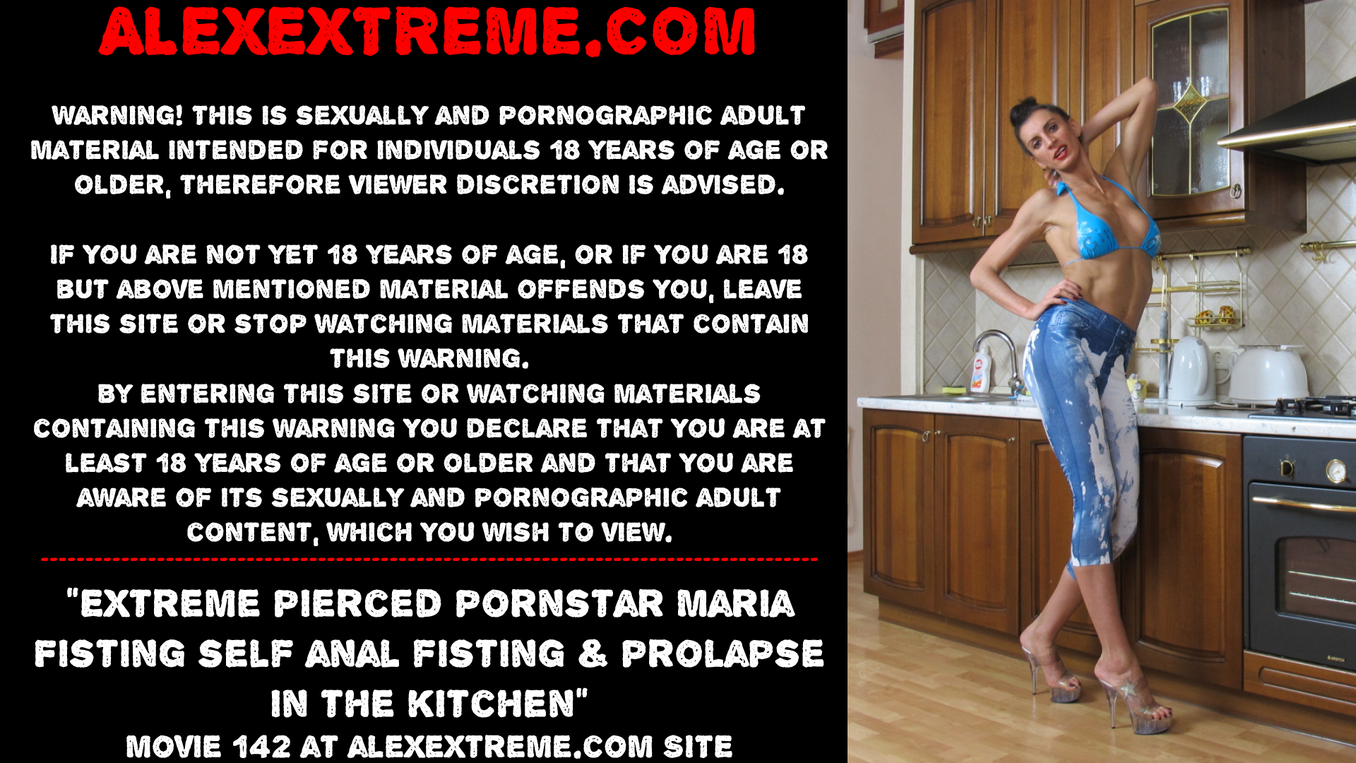 Extreme pierced pornstar Maria Fisting do anal fisting