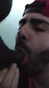 This guy loves sucking cock and wants his spunk reward