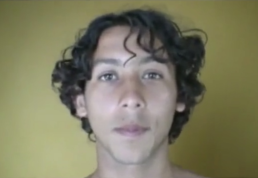 Peruvian teen boy jacks off for money