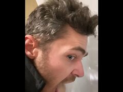 Urinal licking faggot