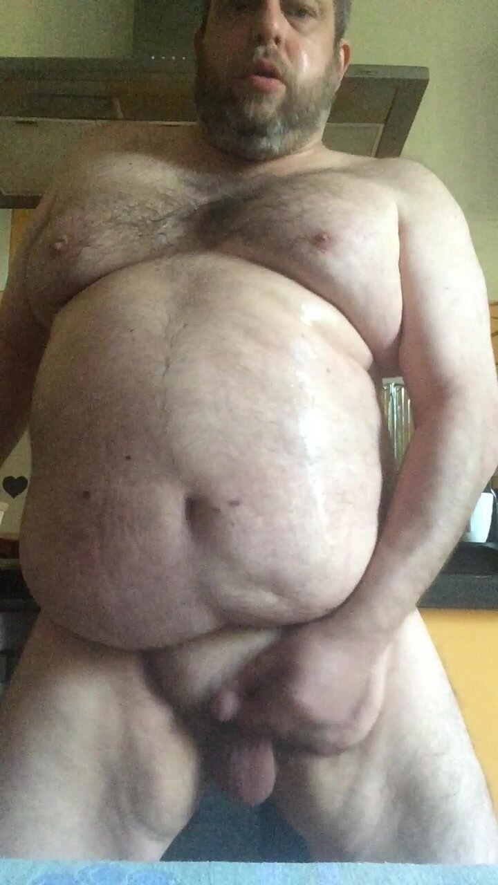 Chubby bear cums on cam - video 58