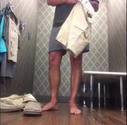 Hot guy spycam changing room