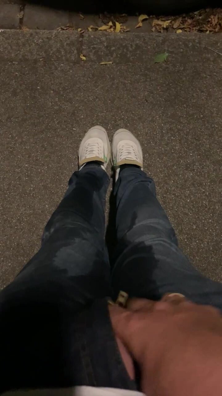 Pissing Jeans in public - AGAIN - with cock out