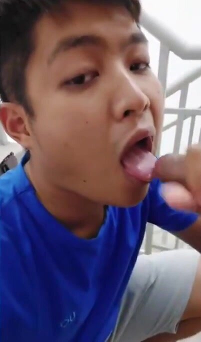 Staircase Blowjob 1