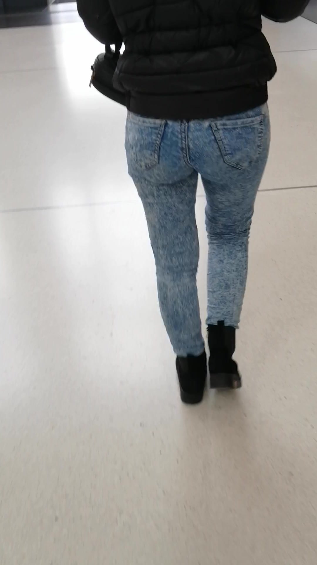 Girl with great ass walking