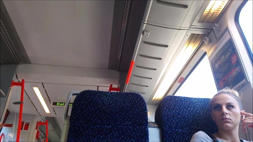 Crotch cam in public train