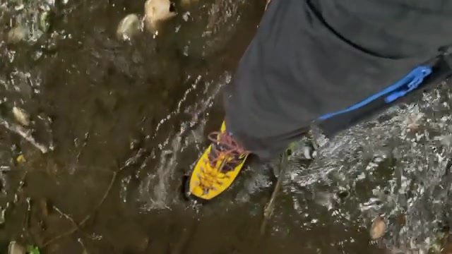 Playing in puddle / mud with my La Sportiva Nepal boots
