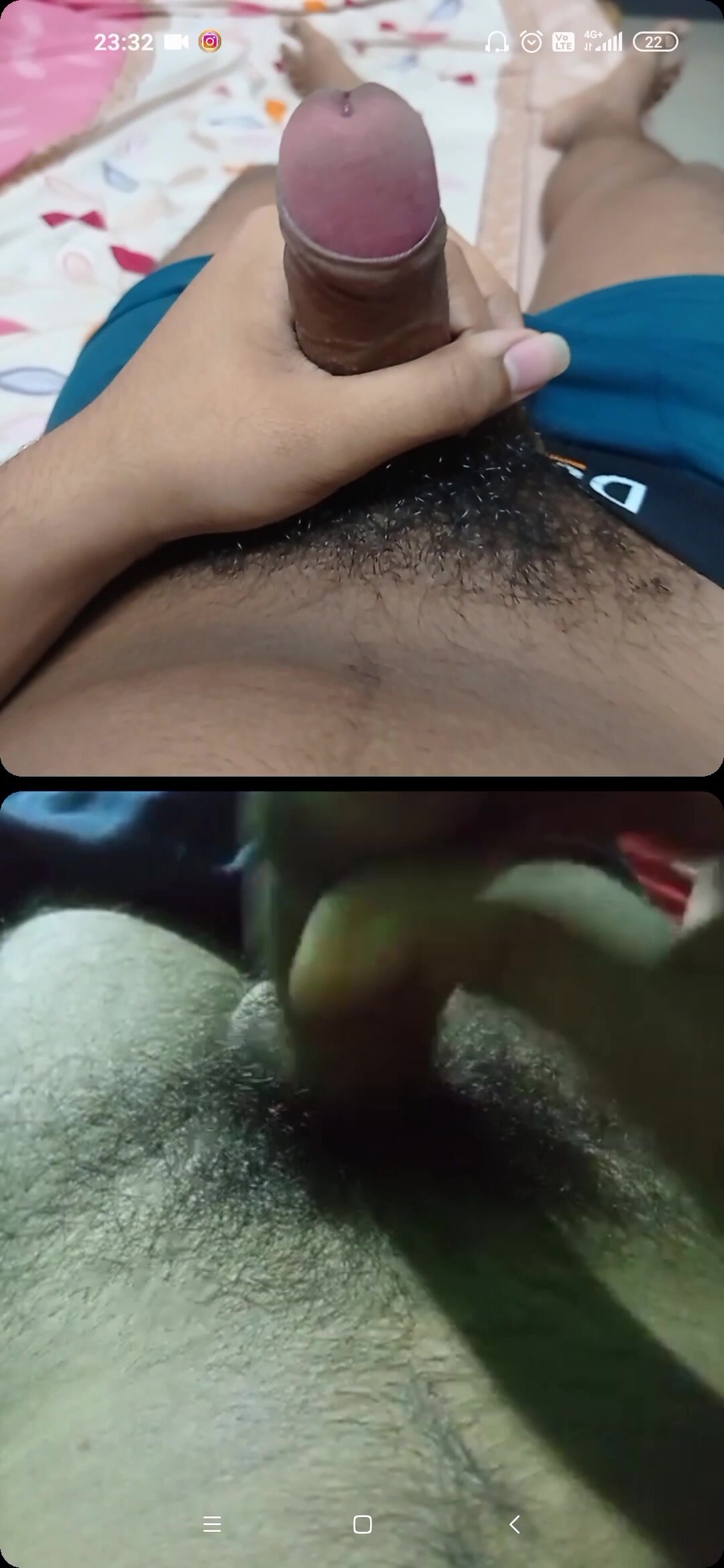 Indian gay friends jerking off together online