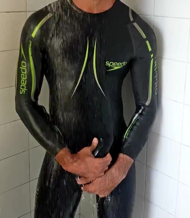 Wetsuit play in shower