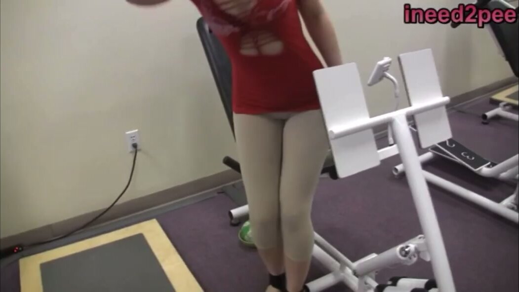 Gym instructor pee desperation