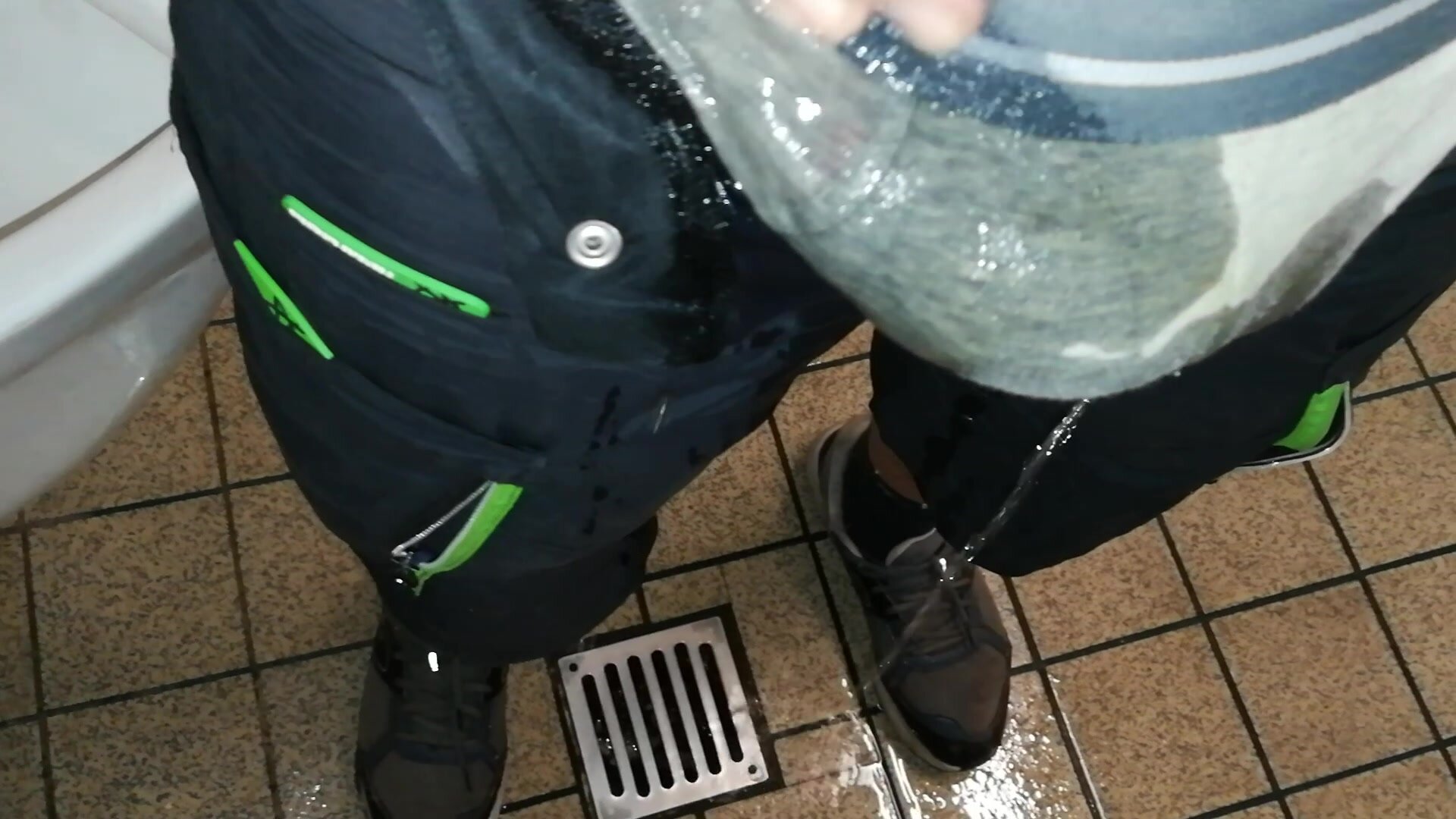 Public toilet wetting - video 2