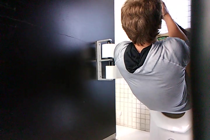 Guy on toilet - video 3