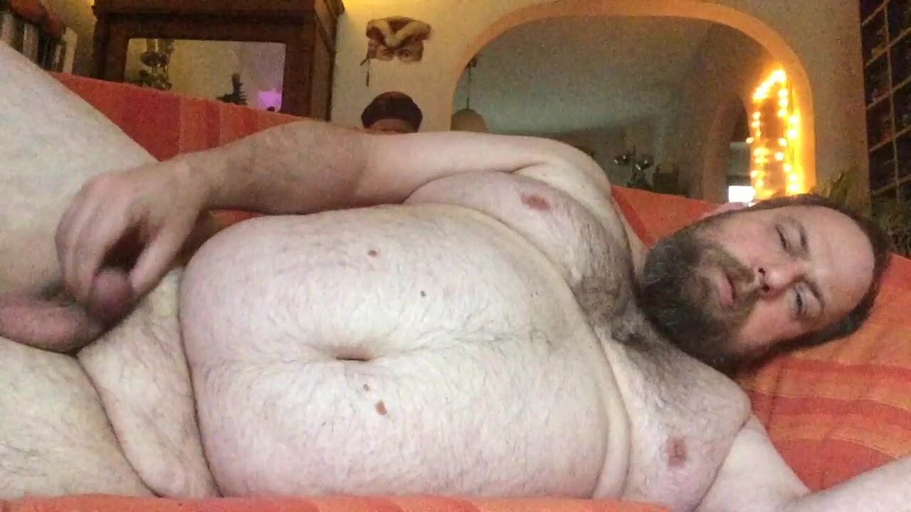Chubby bear cums on cam - video 62