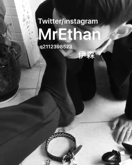 Master Ethan's Sheer Sock Feet Play With His Dog 伊森丝袜脚玩人犬