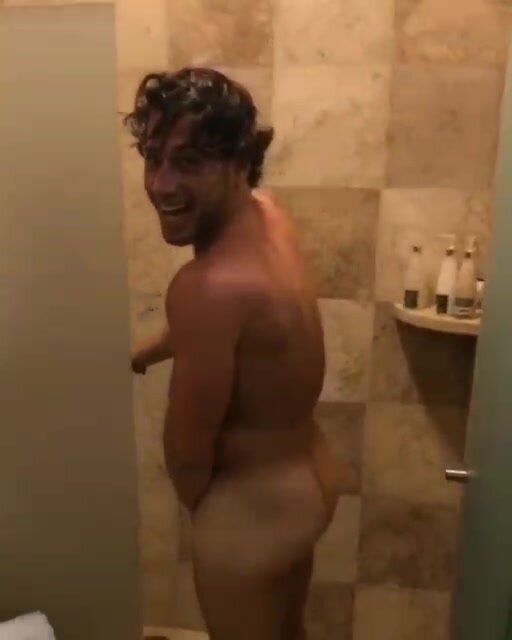 Guy in shower - video 3