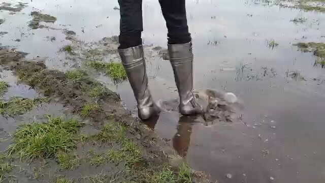 Mud and puddles without my wellies