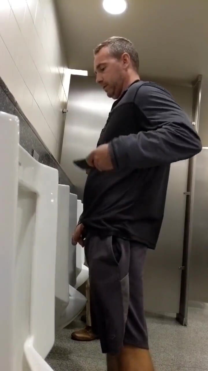 Spying at urinal