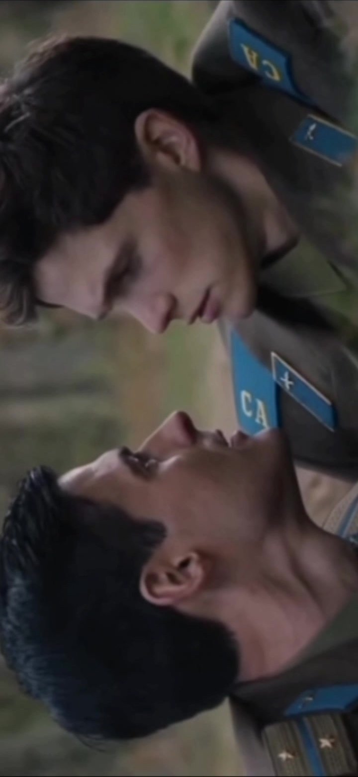 Gay kiss Roman and Sergey