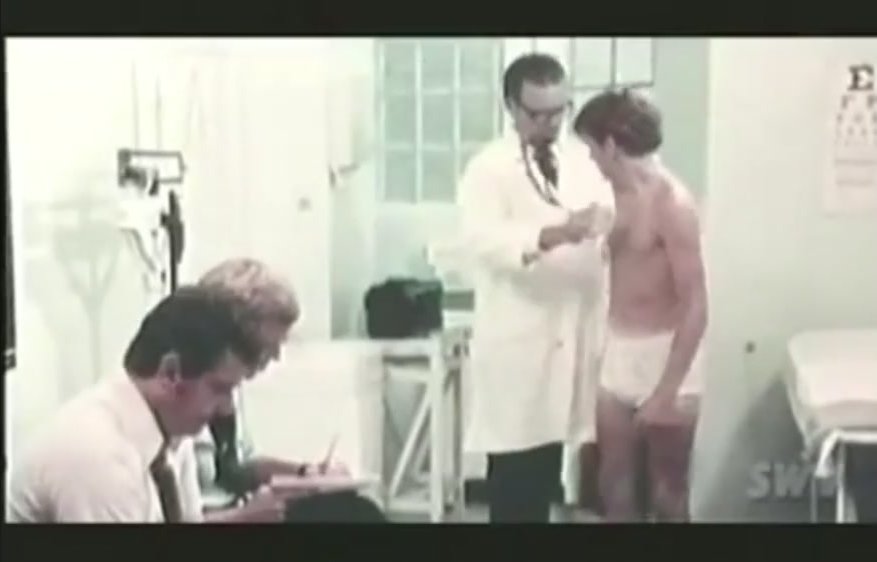 Prison doctor gives embarrassing physical exam