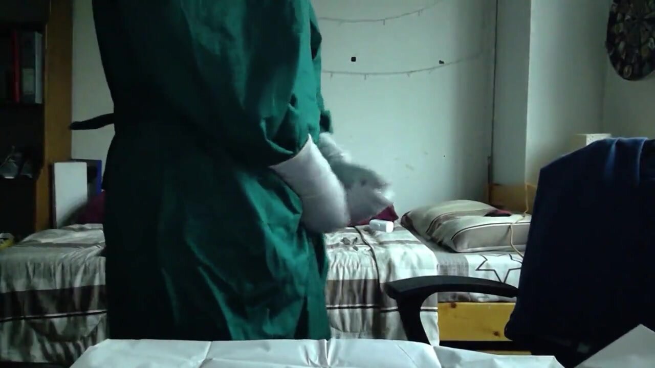 Surgeon Masturbate With Different Gloves - @Latexglo_2