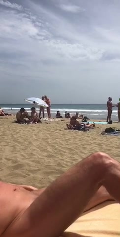 Enormous cock at nude beach