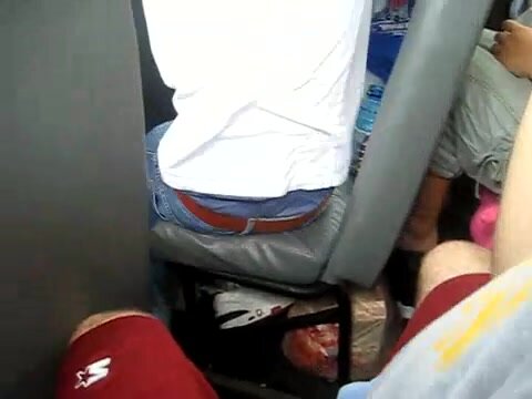 Short wedgie on a bus