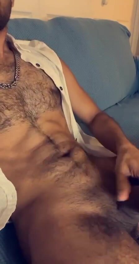 Hairy Exposed Fag  Stroking