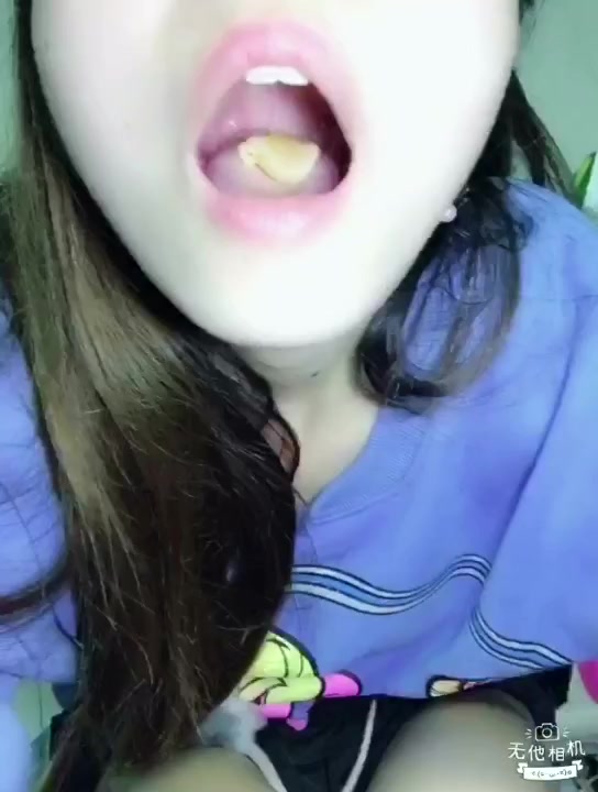 girl swallowing