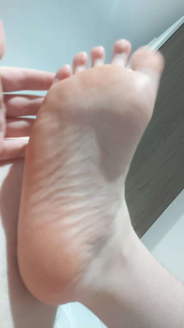Guy (20) shows off soles