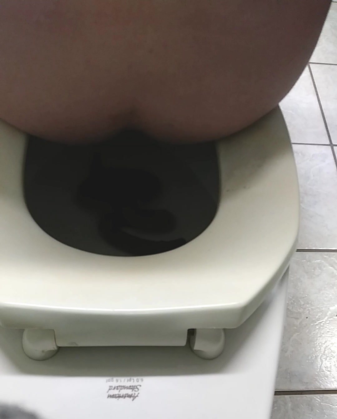 Male Desperate Poop at Public Park Restroom