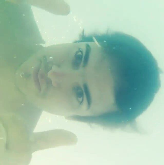 Underwater barefaced cutie selfie - video 2