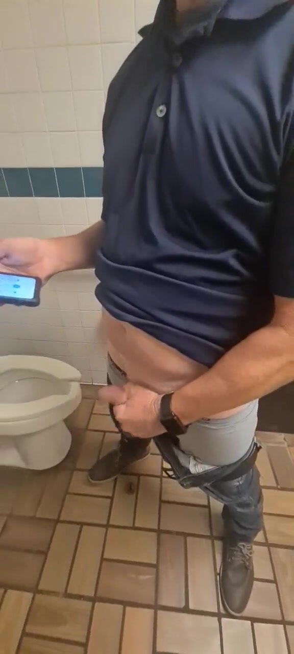 Daddy Toilet Jacking Off 35