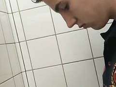 Cute college guy taking a piss - 40