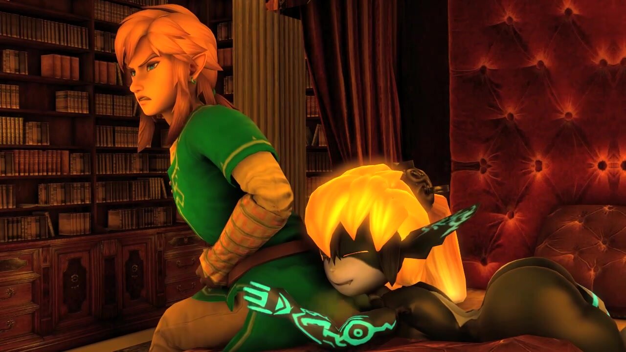 Link farts in midnas face