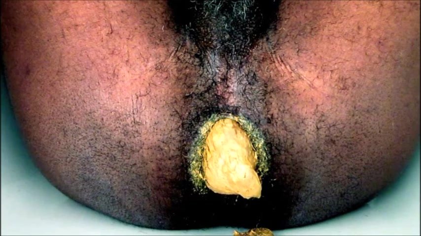 SMELLY HAIRY BLACK MALE SHIT HOLE. , *TO EAT,..,,