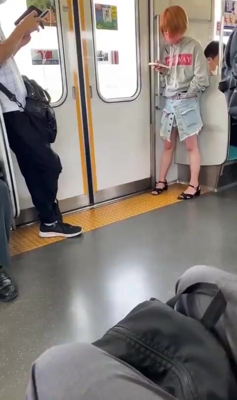 unusual behavior  on a train