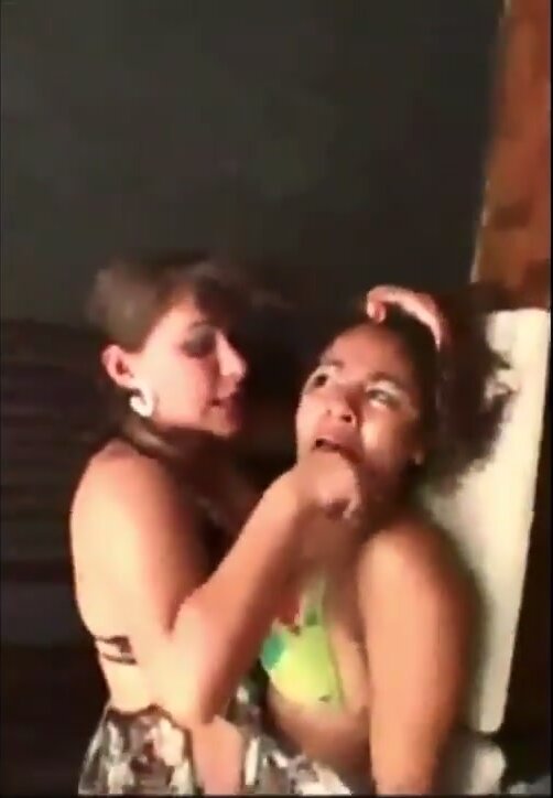 Latina Gagged by Woman With Finger